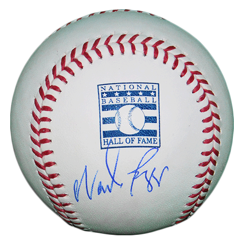 Wade Boggs Autographed Official Hall Of Fame HOF Logo Baseball