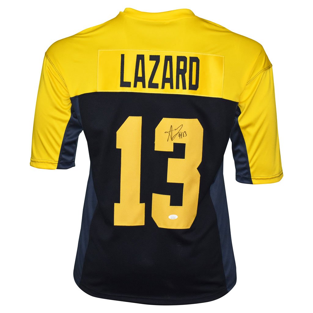 Allen Lazard Autographed Green Bay Pro Blue Throwback NFL Football Jer –  Meltzer Sports
