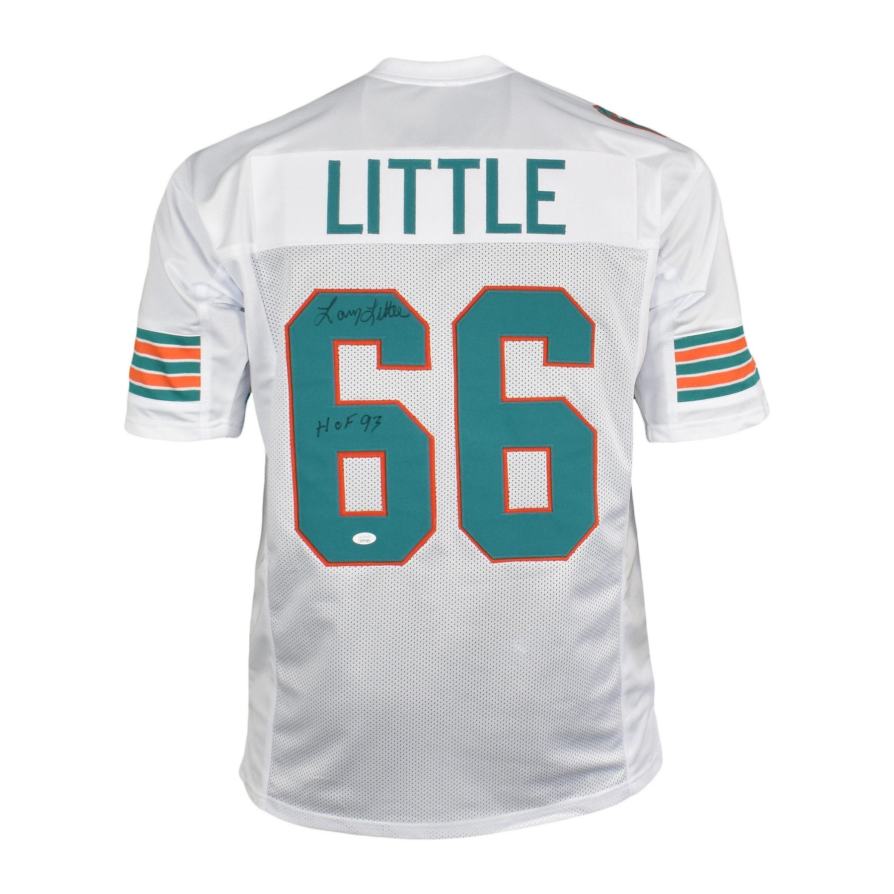 Larry Little Autographed Miami Dolphins Football NFL Jersey with HOF I –  Meltzer Sports