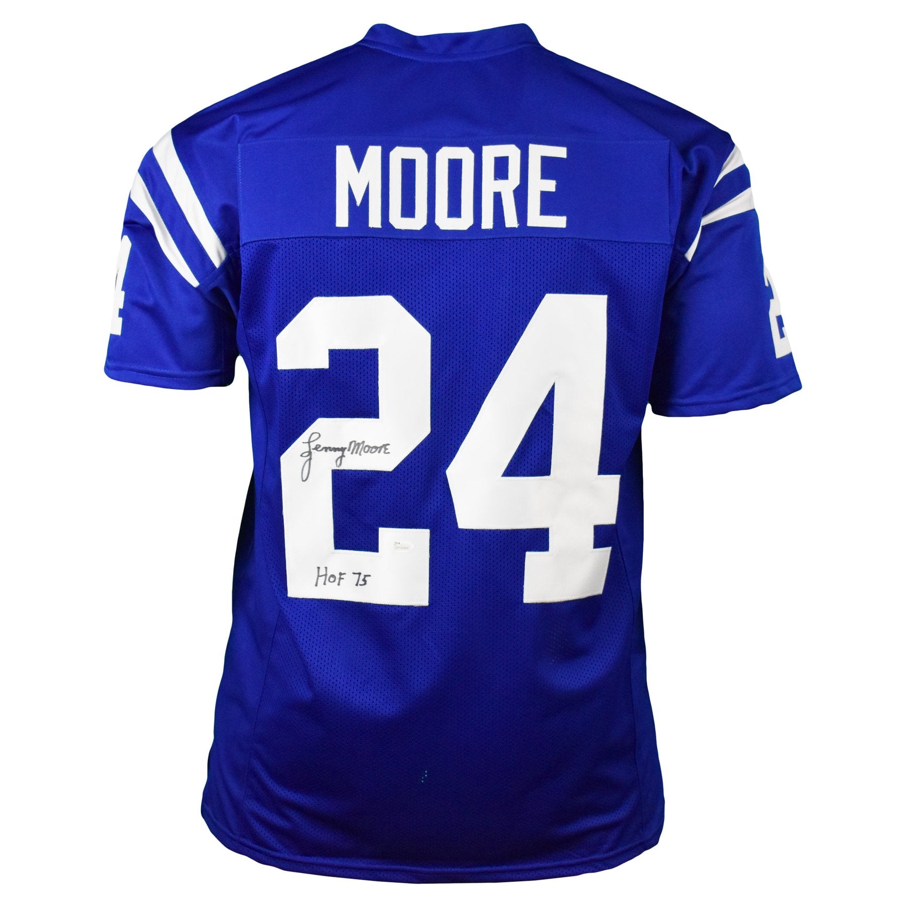 Lenny Moore Autographed Baltimore Colts Football NFL Jersey with