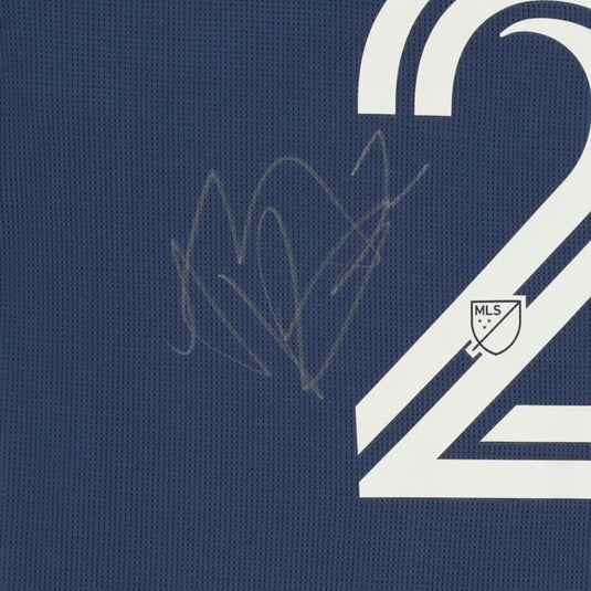 Rolf Feltscher LA Galaxy Autographed Match-Used White #25 Jersey from the  2018 MLS Season