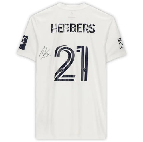 Tristan Blackmon LAFC Autographed Match-Used #27 White Jersey from the 2020  MLS Season