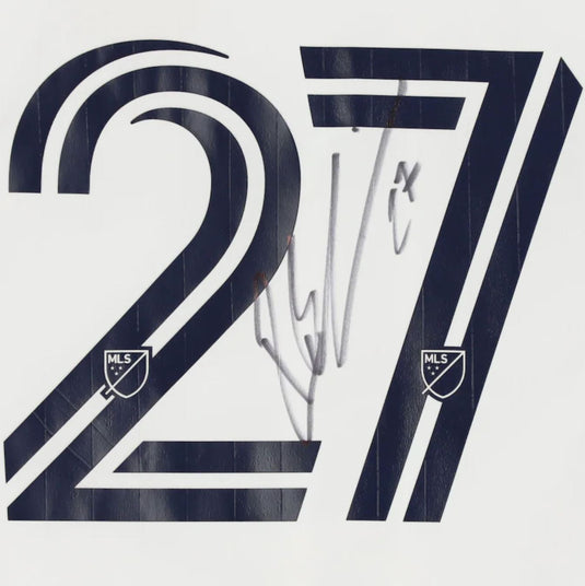 Tristan Blackmon LAFC Autographed Match-Used #27 White Jersey from the 2020  MLS Season