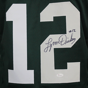 Lynn Dickey Autographed Green Bay Packers Football NFL Jersey Green JSA
