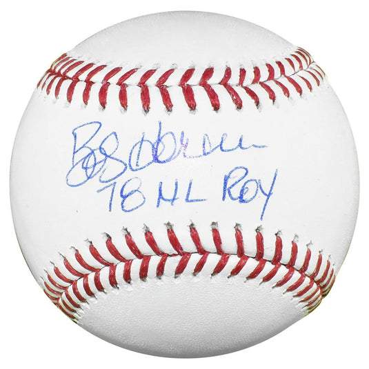 Bob Horner Autographed Official Major League Baseball with 78 NL ROY I –  Meltzer Sports