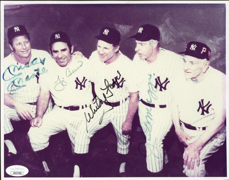 New York Yankees signed jersey w/ Mickey Mantle, Joe Di