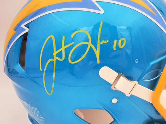 Justin Herbert Autographed Signed Jersey - Powder Blue - Beckett Authentic  