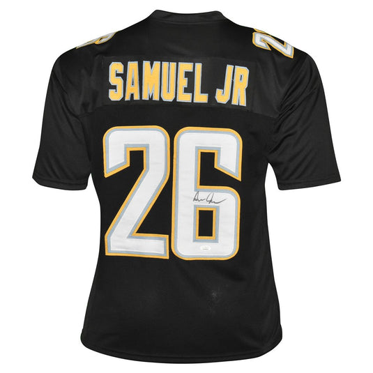 Asante Samuel Jr Autographed Los Angeles Chargers Black Football NFL J –  Meltzer Sports
